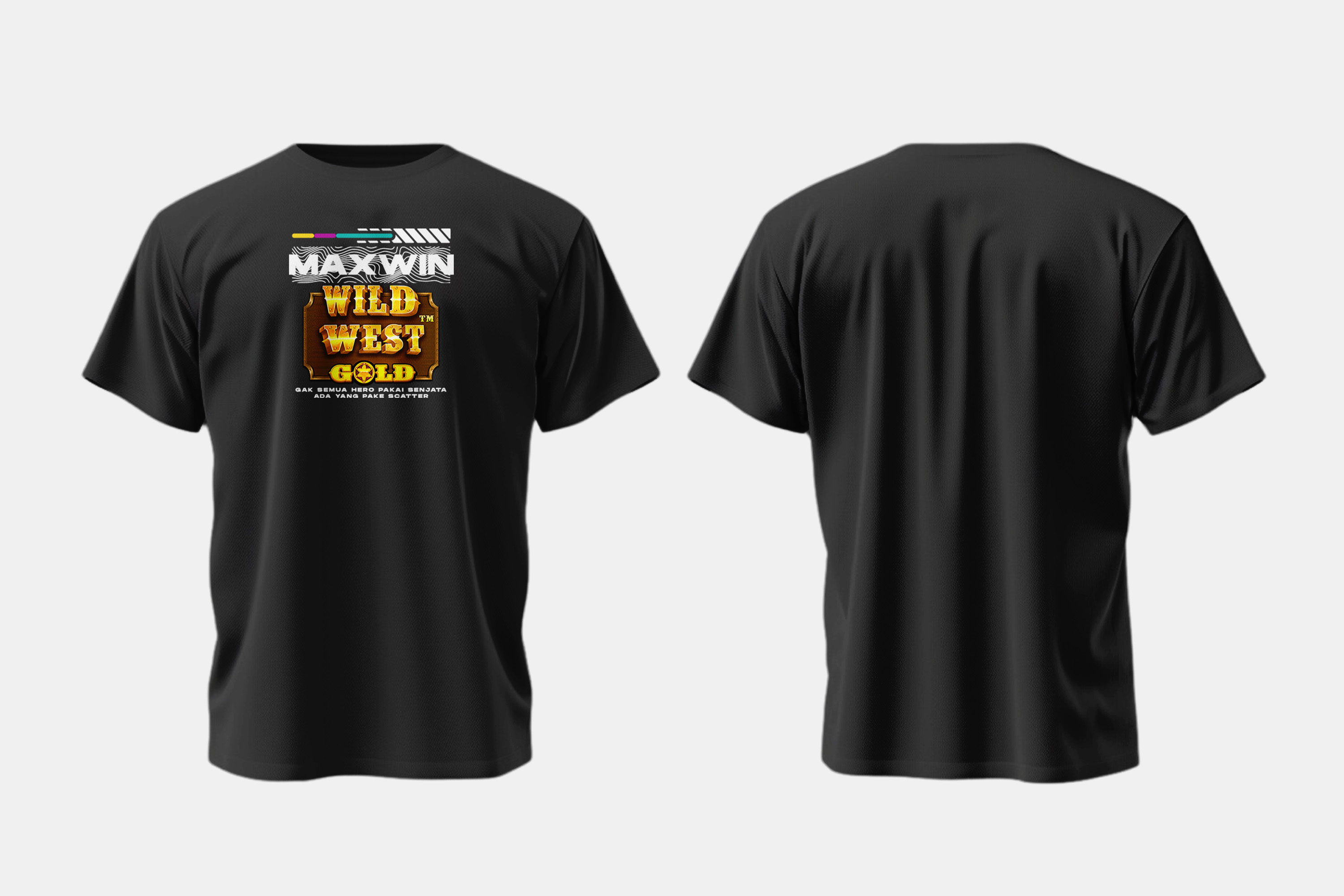 kaos-pria-premium-motif-quotes-wild-west-gold